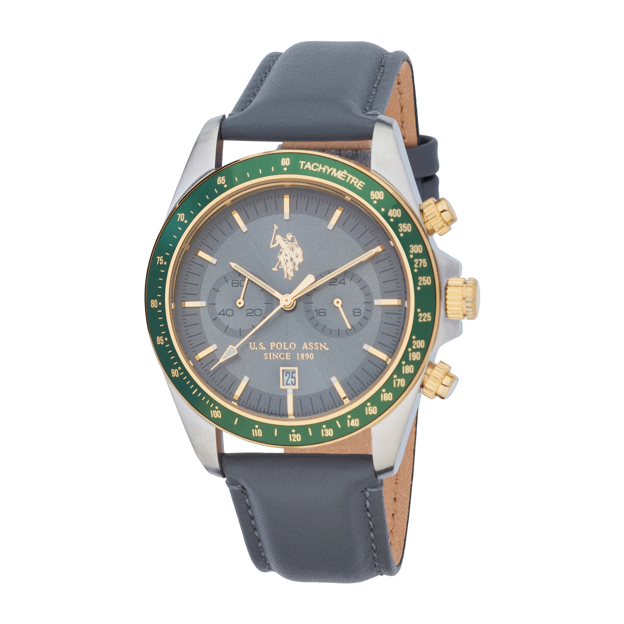 Cronografo U.S. Polo Assn. In pelle