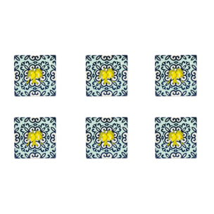 Set de 6 assiettes plates Excelsa – Amalfi, Céramique Multicolore