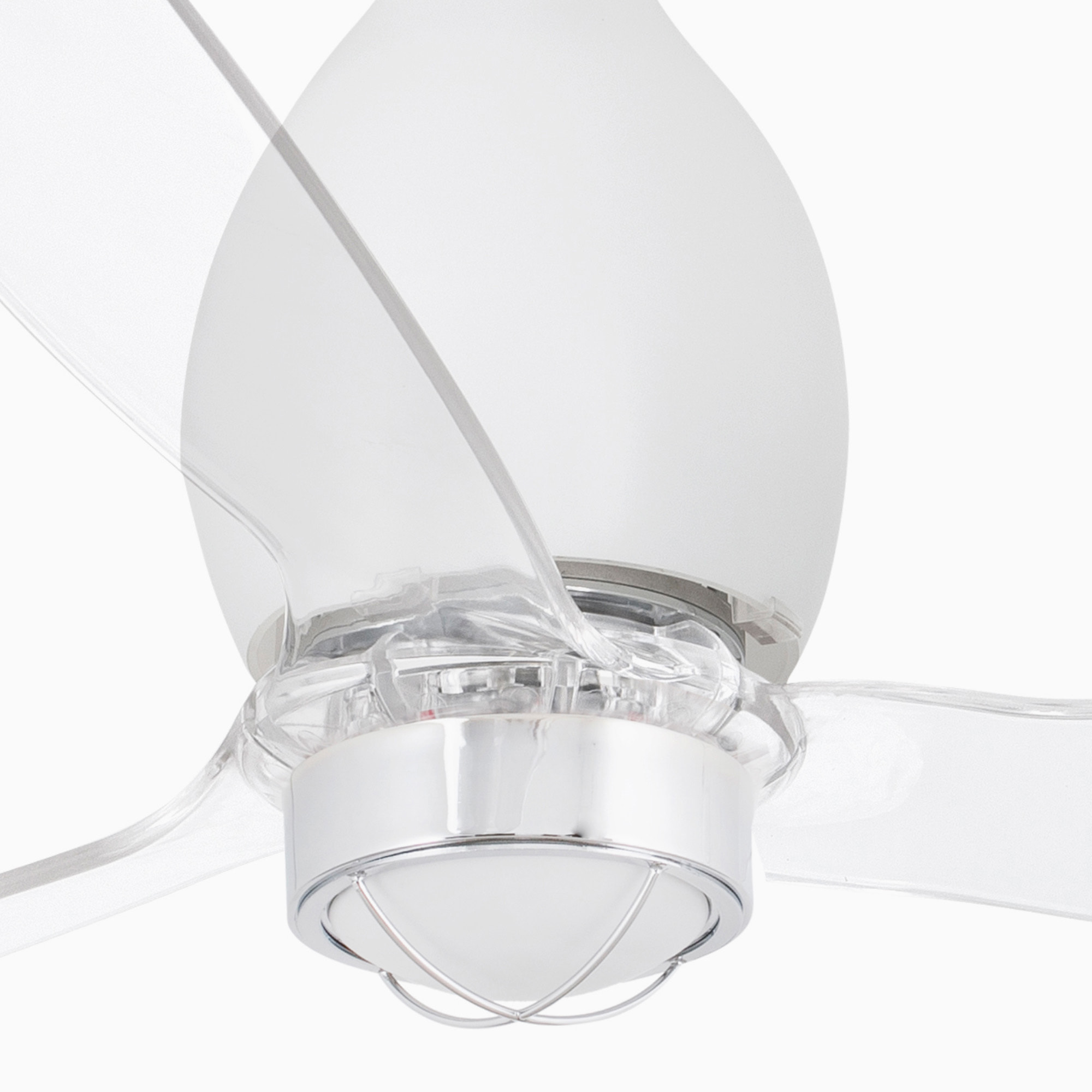 MINI ETERFAN M LED Ventilateur blanc mat/transparent DC