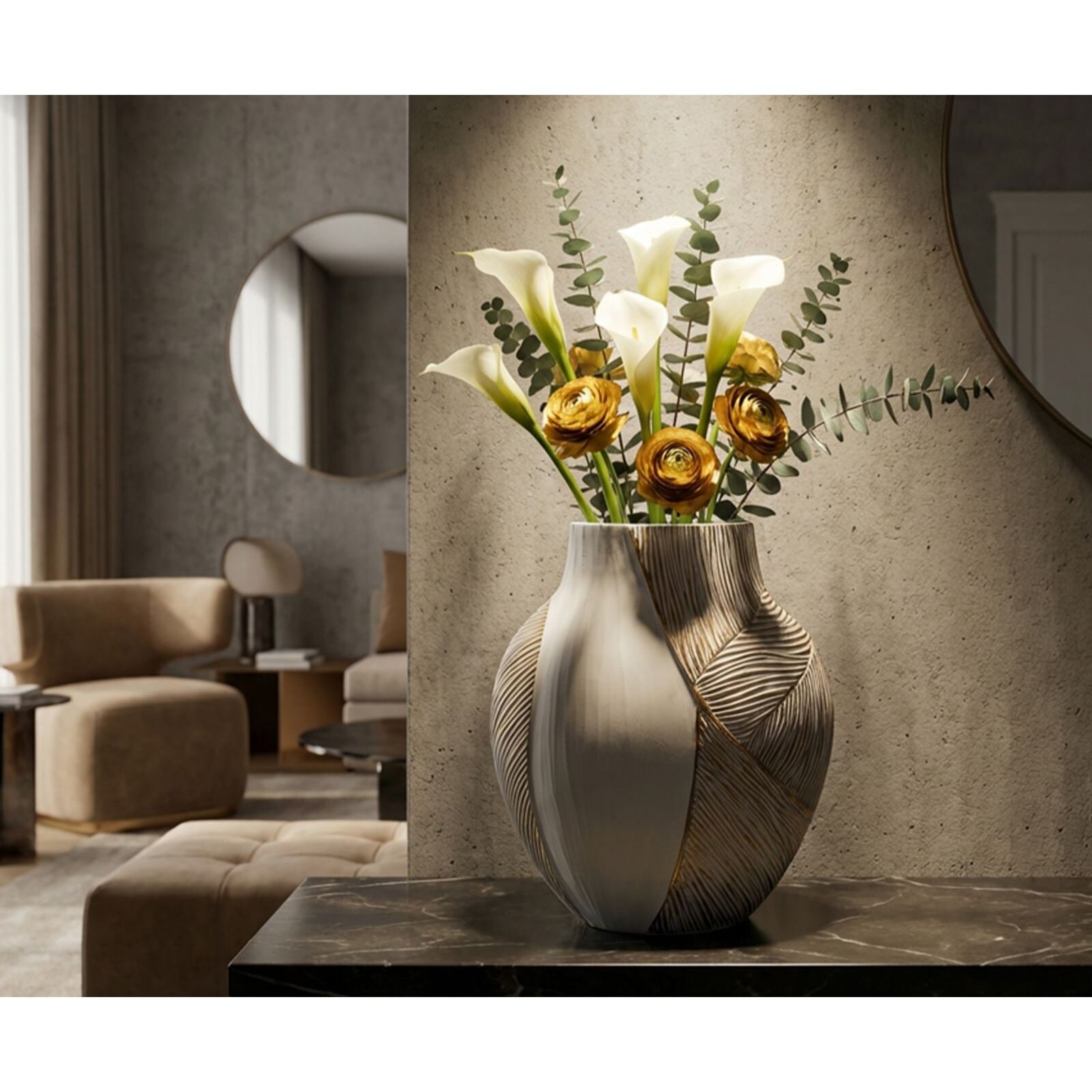 VASO RESINA HO CHI MINH CM 27X11,5X31 (APERTURA CM 12X6)