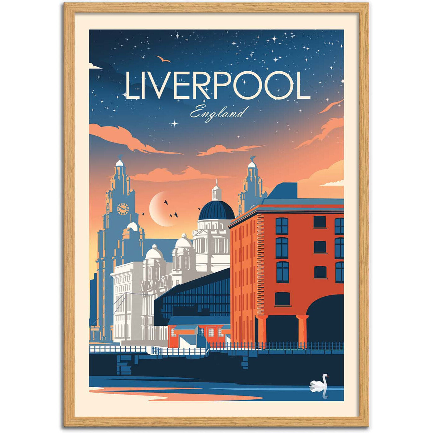 Affiche - Liverpool England - Studio Inception