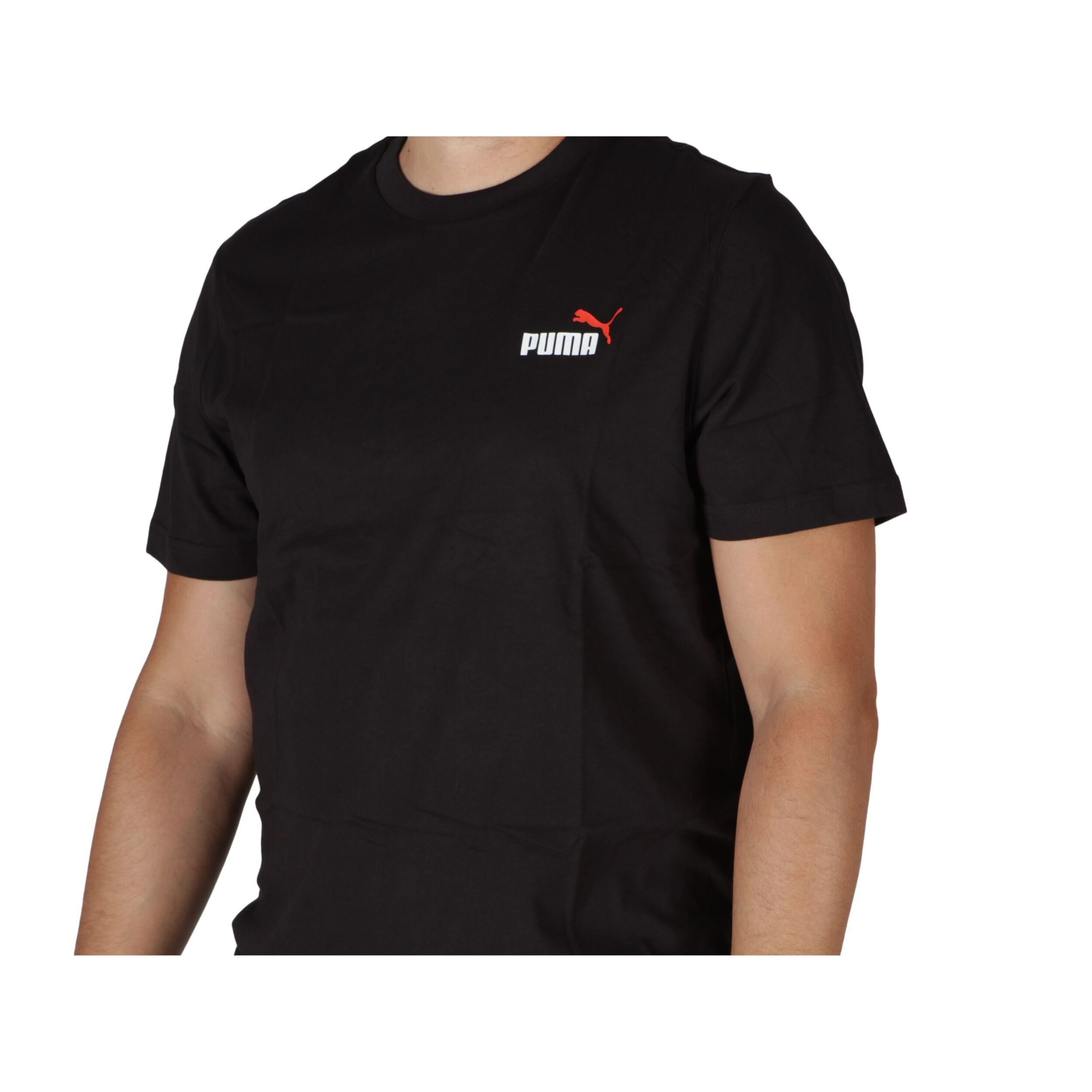 T-Shirt Puma Ess+ Col Small Log Nero