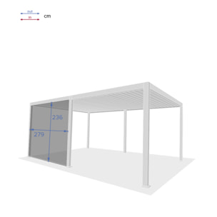 Store pour pergola bioclimatique EVORA Graphite