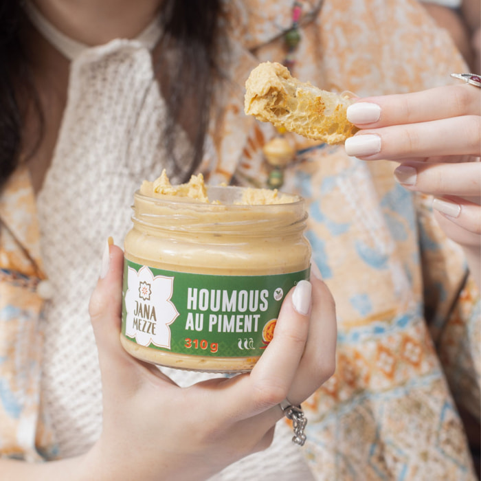 Duo apéritif : Houmous au Piment & Linguette Piemonte Romarin - 420g - Liban et Italie