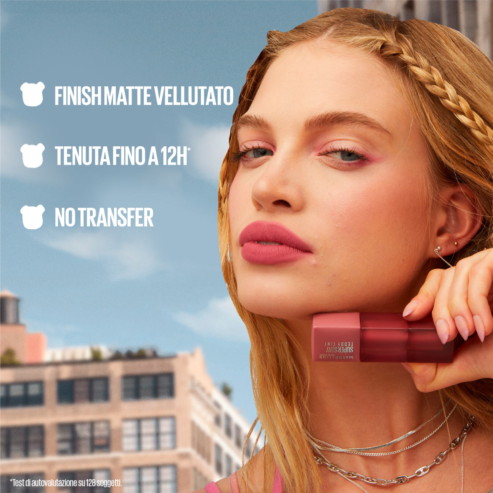 Tinta Labbra 55 Kneehigh SuperStay Teddy Tint Effetto Vellutato Stratificabile 5ml