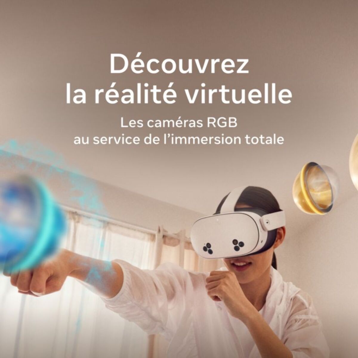 Casque de réalité virtuelle META Quest 3S 128 Go