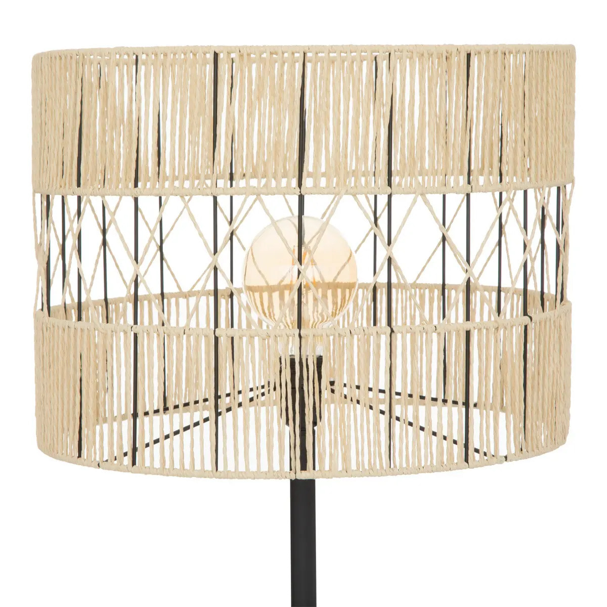 Lampadaire "Cosy" - métal - noir - H150 cm