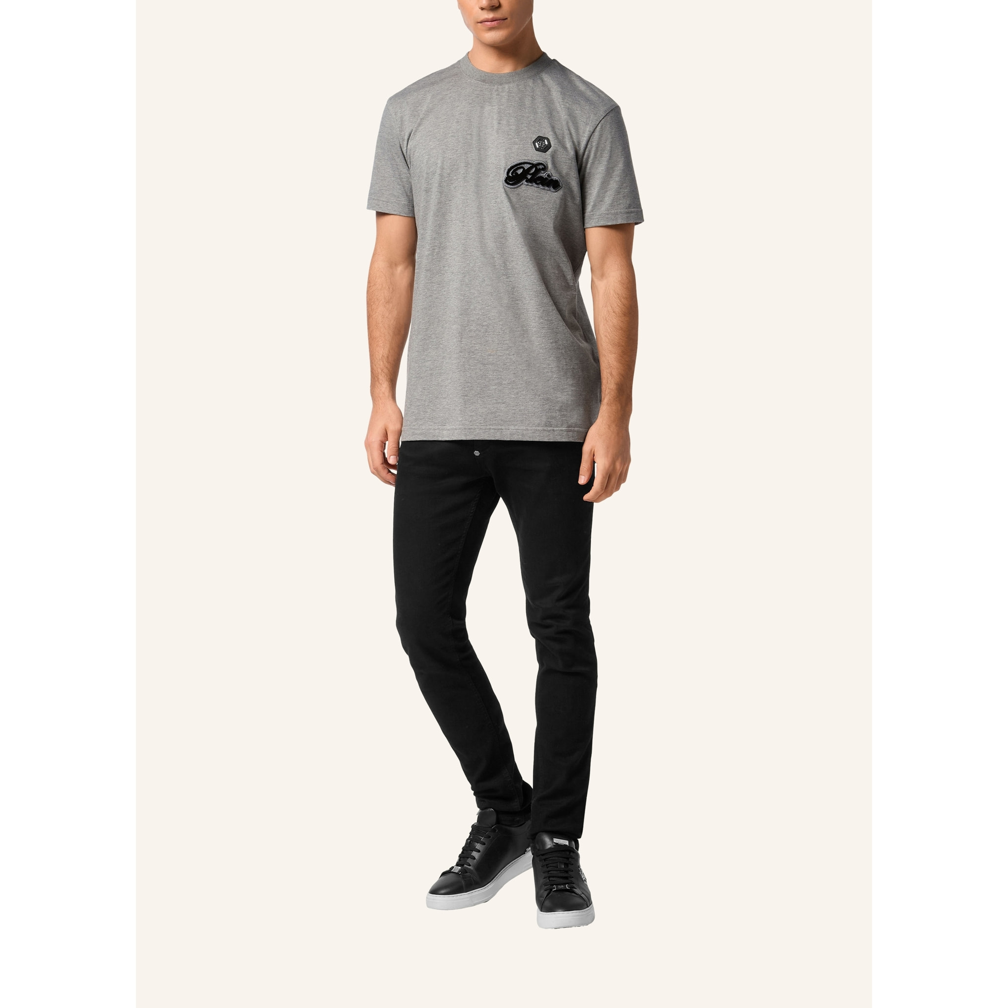 PHILIPP PLEIN T-Shirt Round Neck Ss SIGNATURE