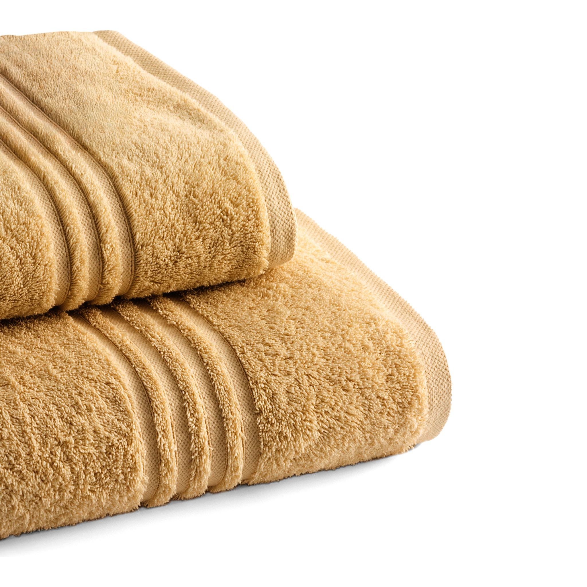 Serviette Éponge 100% Coton Peigné - 700 g/m2 OCRE