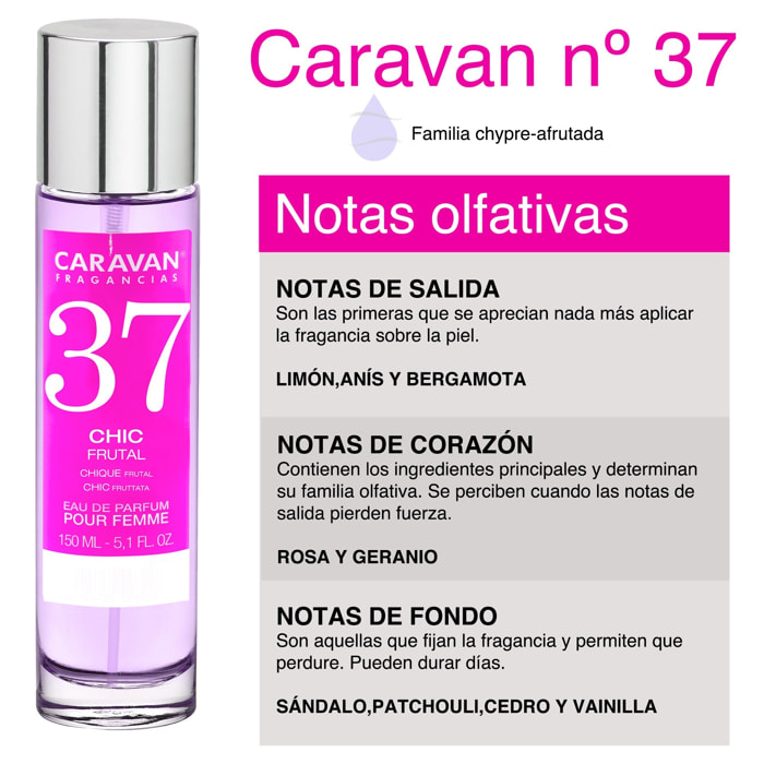 Caravan fragancias set de 2 frascos perfume de mujer nº37, de 150 ml