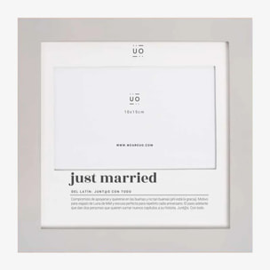 Marco fotos “Just Married” Grey