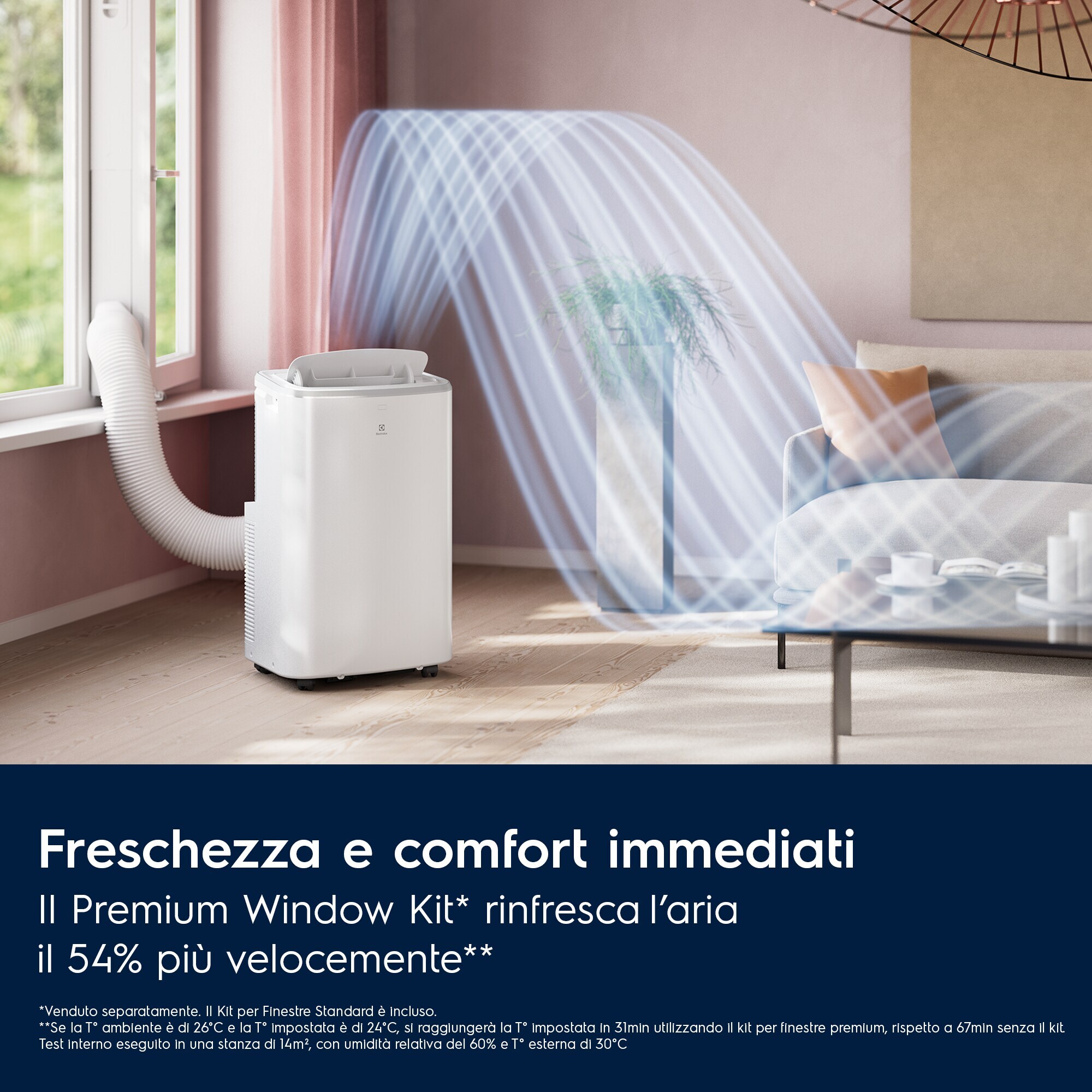 Electrolux Condizionatore portatile Comfort 600 EXP26U759CW