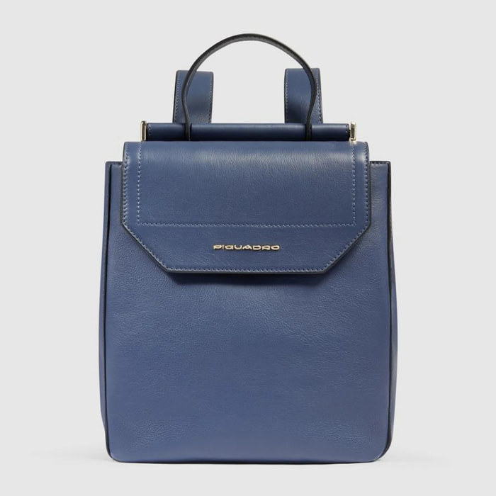 Piquadro Zainetto porta iPad®mini in pelle schermato con protezione RFID