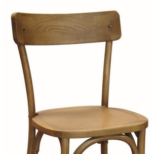 Set di 2 sedie VOLTERRA in legno naturale