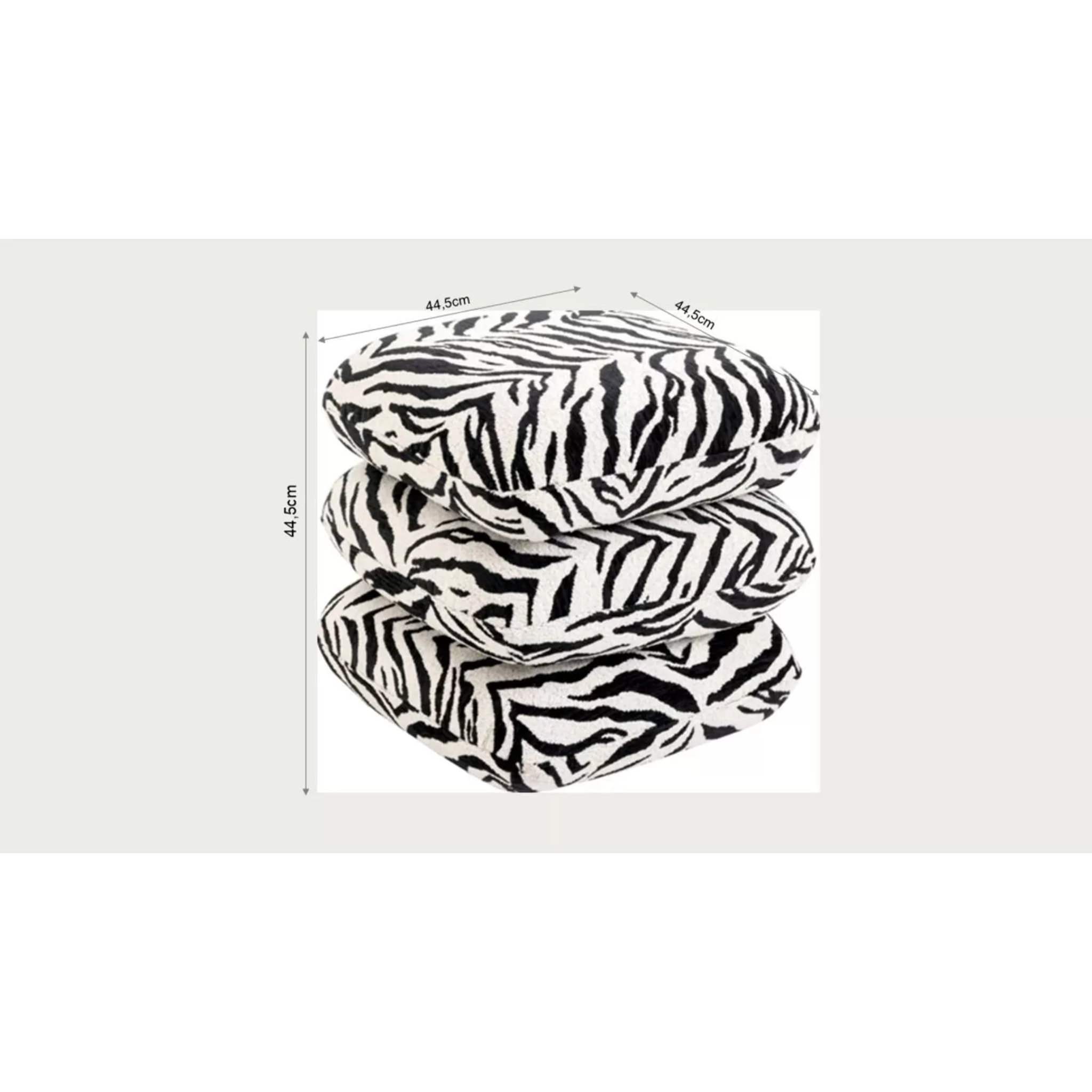 Tabouret pivotant Pepino 45x45cm tigre marron Kare Design
