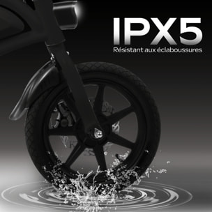 Draisienne Électrique Adulte E-bike 120 Orange – Moteur 1000W - Autonomie Jusqu'a 18 km - Pneu 12" Gonflable - Batterie 42V/5.2Ah - Poids 15Kg