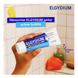 Elgydium Junior - Lot Dentifrice Arôme Bubble 7/12 Ans  2 x 50 ml