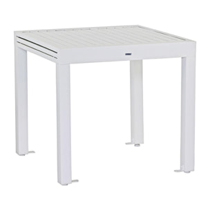 Tavolo estensibile da giardino in alluminio 82-163 cm Lipari bianco