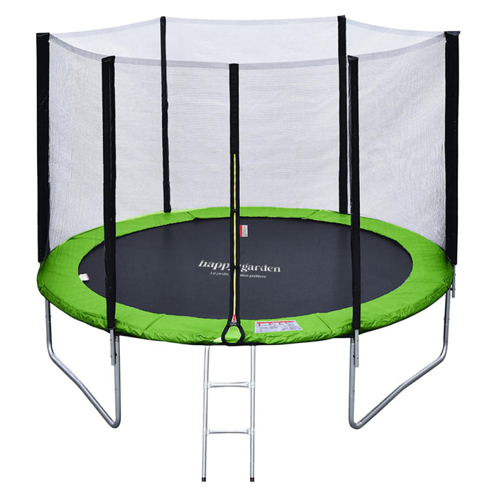 Trampoline réversible avec accessoires - Bleu