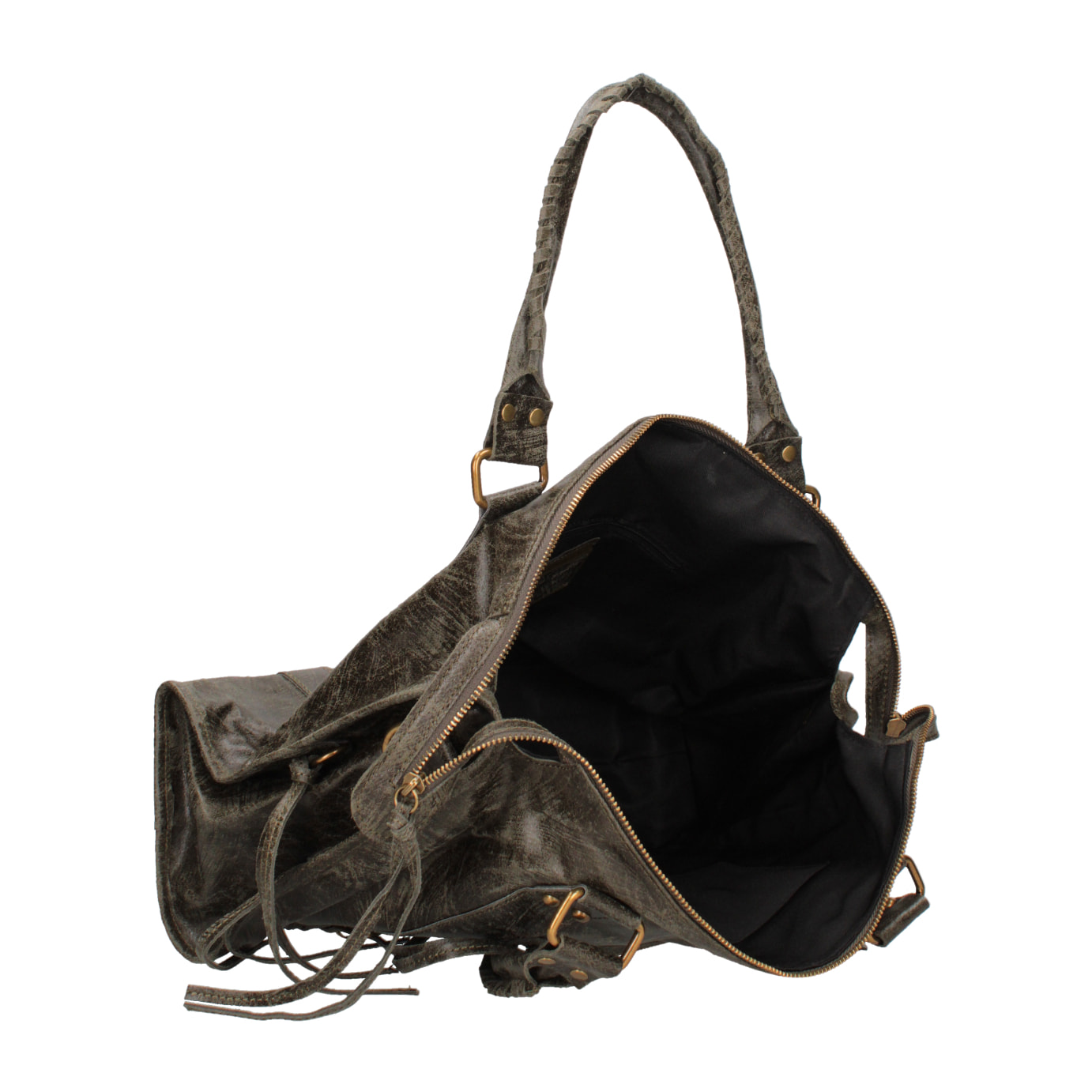Borsa a spalla da donna - Modello Elara - Vera pelle - 41.0 x 28.0 x 13.0 cm