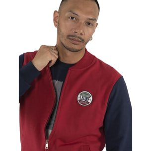 Tuta da uomo invernale con zip e colletto "Varsity"