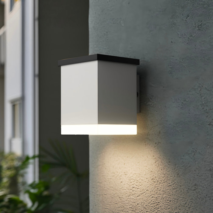 Applique murale solaire SUNBOX WHITE H12cm