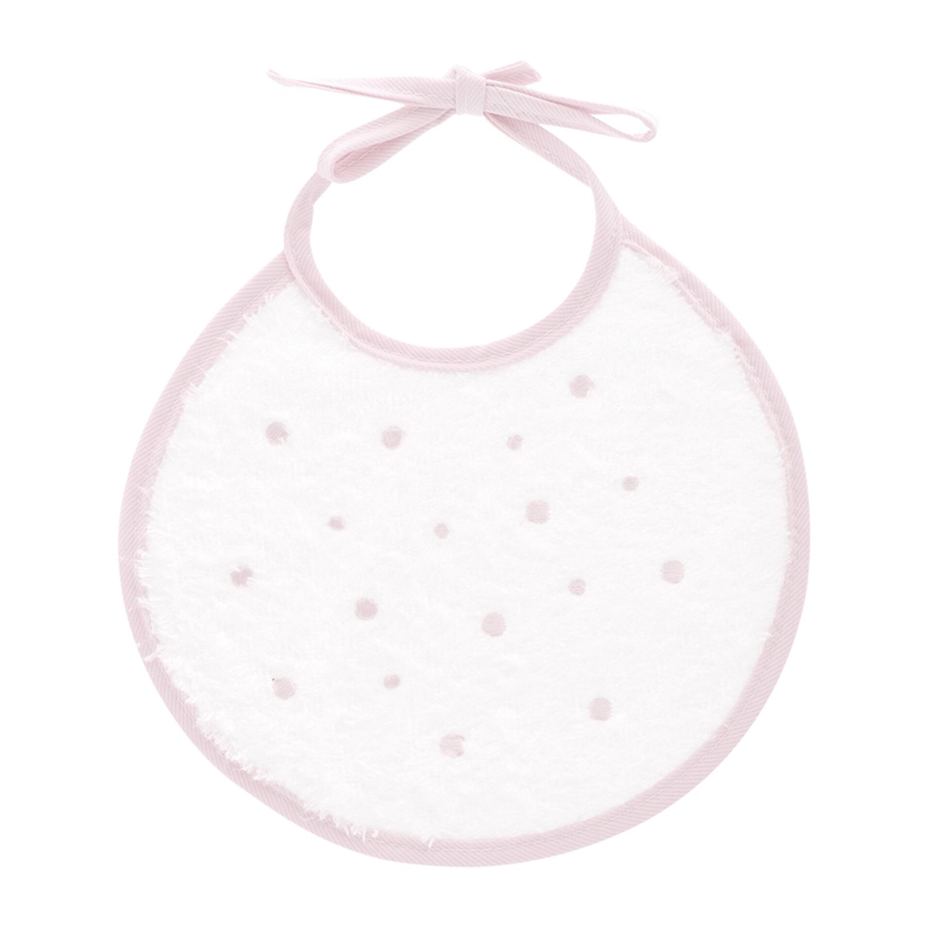 Babero Redondo Cinta Topos