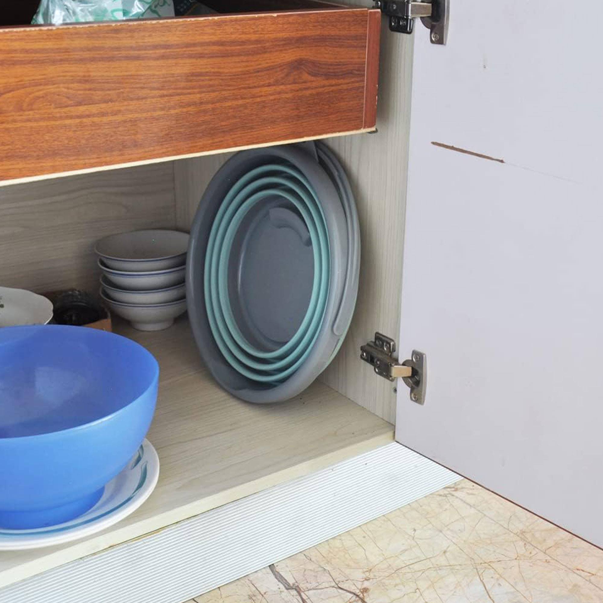 Well home cubo plegable 10l verde claro