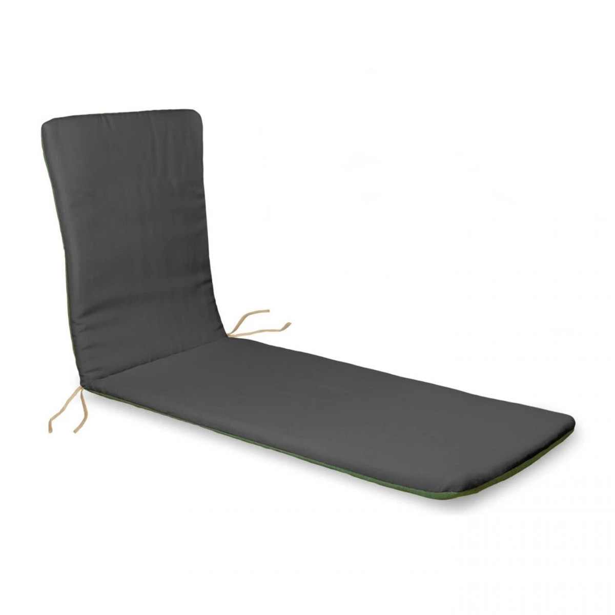 Cojín reversible de tumbona Verde - Gris