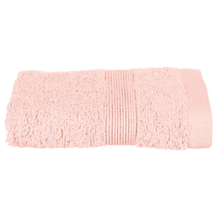 Serviette invité "Essentiel" coton rose 30x50cm