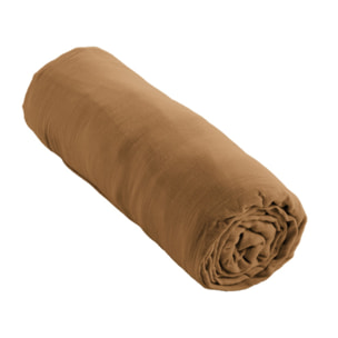 Drap housse 160x200 cm gaze de coton bonnet 30 cm - GAIA
