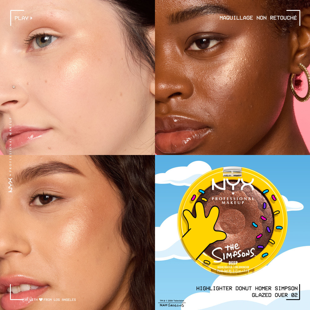NYX Professional Makeup Collection Limitée The Simpsons Highlighter GLAZED OVER
