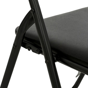 Chaise pliante noir