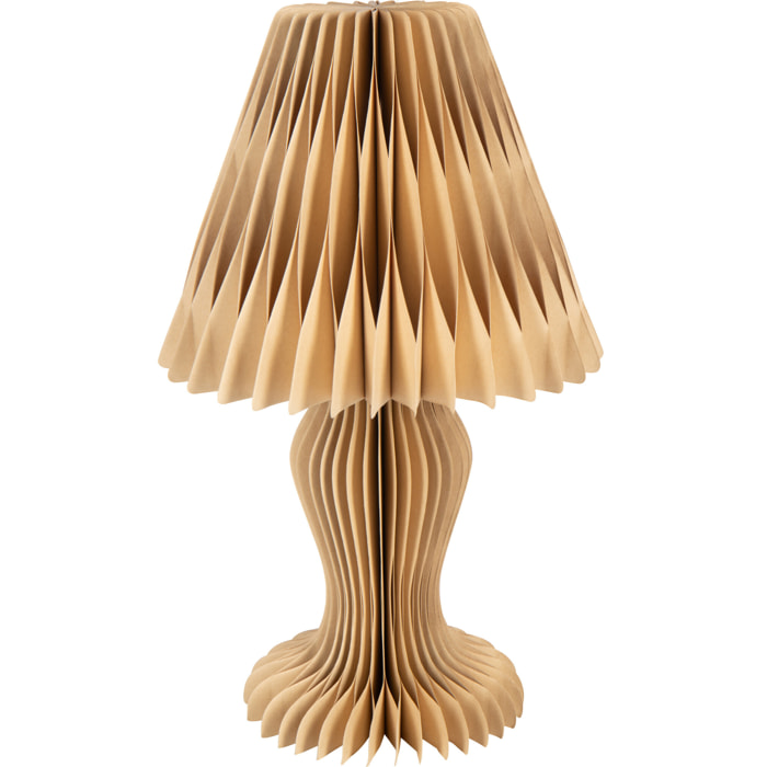 J-Line abat-jour Vintage Pliable - papier - camel