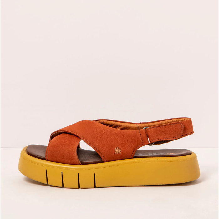 Sandalias 1855 NOBUCK DARK ORANGE/ MALAGA color Dark orange