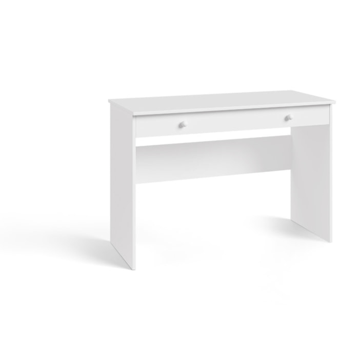 Scrivania BASIC bianca 110 cm con cassetto