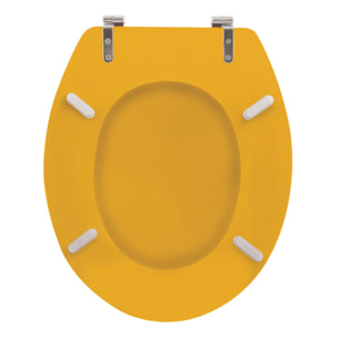 Abattant wc MDF CLEO Safran mat - Charnières en Inox MSV