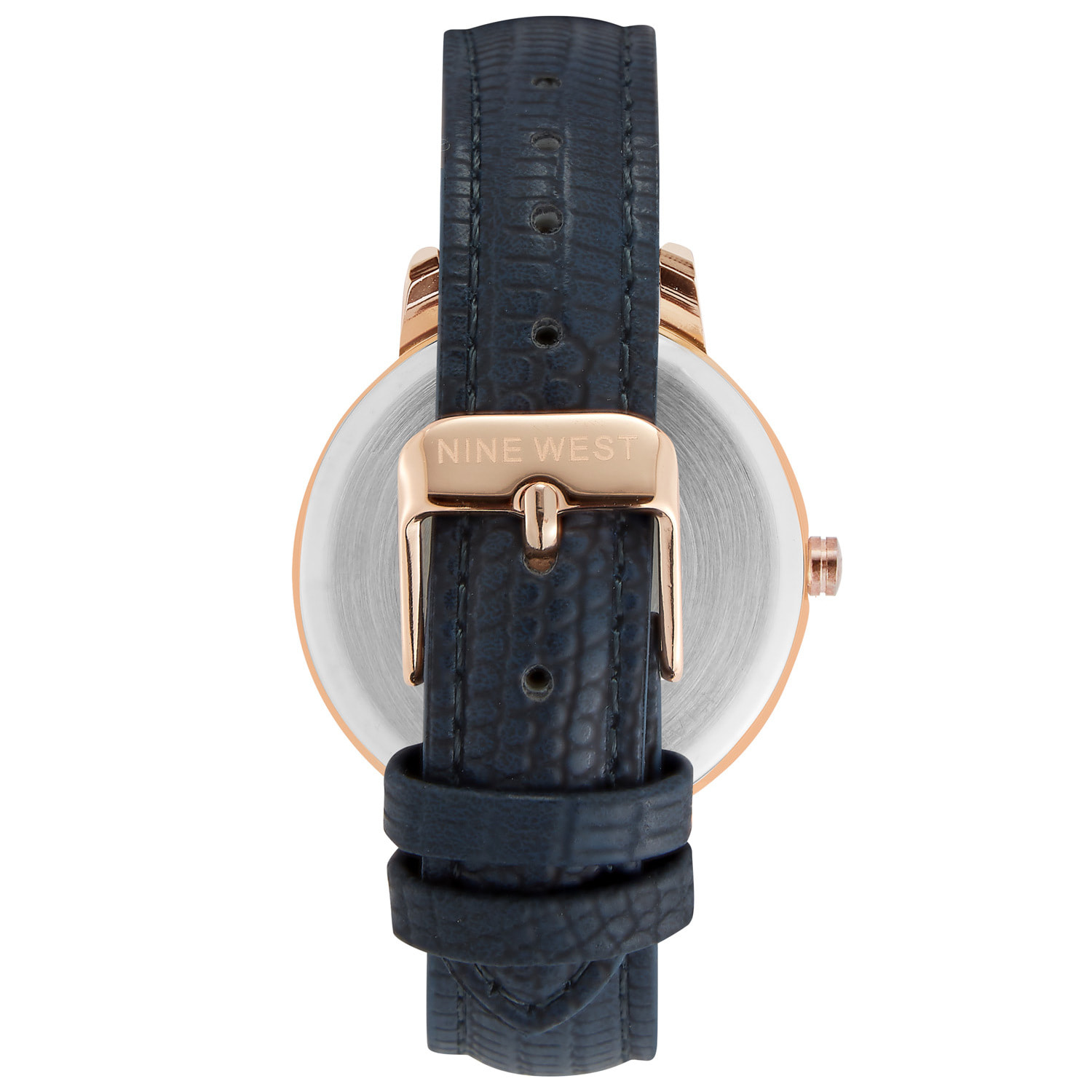 Reloj Nine West NW-2572RGNV Mujer Analogico Cuarzo con Correa de Cuero