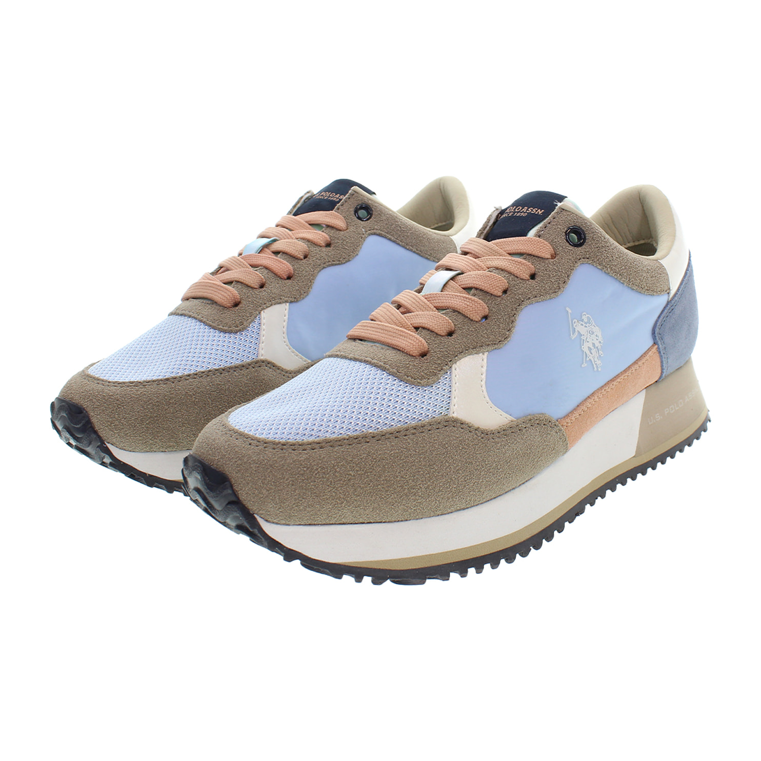 U.S. Polo Assn. - Sneakers SACHA002W4ST1 in camoscio per donna