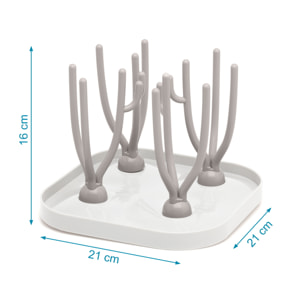 ESCURRE BIBERONES DESMONTABLE EN GRIS