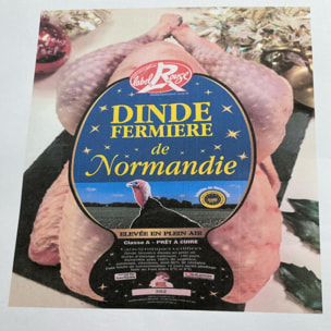 Dinde Fermière Noire de Normandie prêt à cuire - 3 kg - France