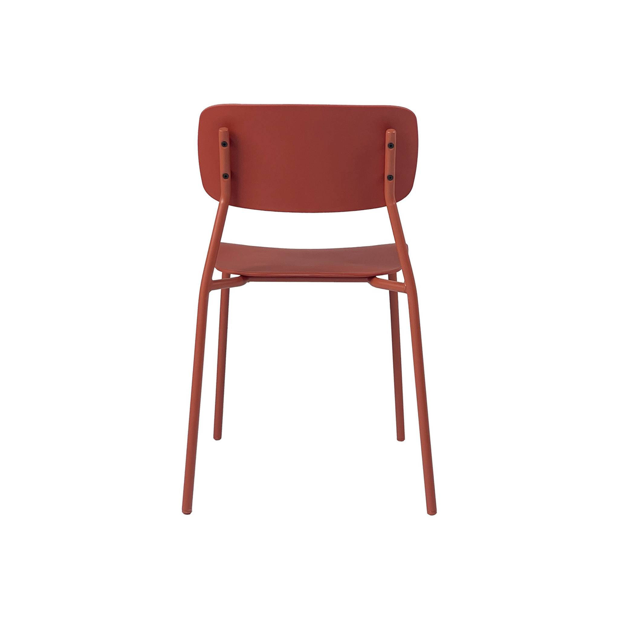 Chaise de jardin empilable acier et plastique (lot de 4) LIVA