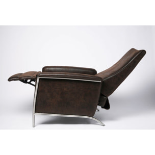 Fauteuil relax Lazy marron Kare Design