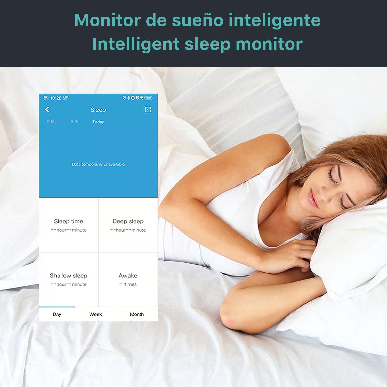 Braccialetto intelligente B1 con affaticamento, pressione sanguigna e monitor O2. Varie modalità sportive, notifiche delle app.