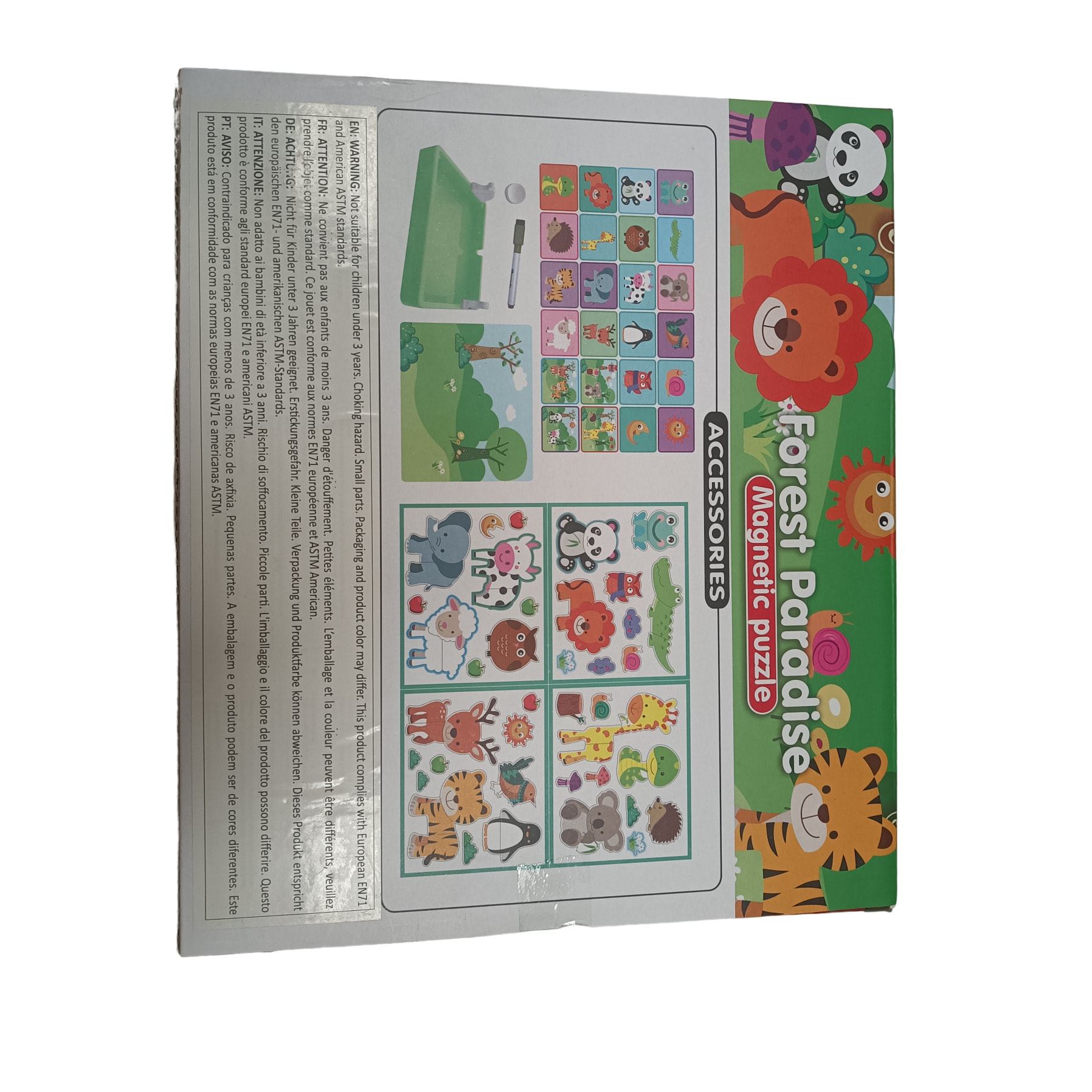 PUZZLE MAGNETICO ANIMALES SALVAJES