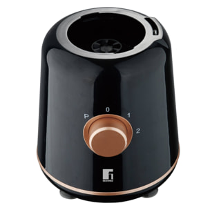 Bergner COPPER - Batidora De Vaso Gran Capacidad 1,8L – 2 Velocidades Con Función Pulso- Potencia de 800 W - Cuchillas Resistentes Acero Inox