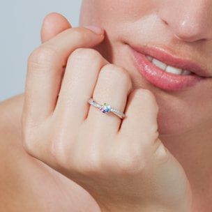 Anillo Zetrana acabado plata