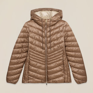 Oltre - Piumino lightweight con cappuccio - Beige