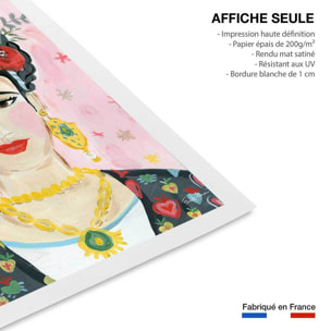 Affiche mode Hommage à Frida Affiche seule