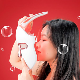 Máscara LED fotónica. Tratamiento de luz 7 colores. Cuidado facial, anti edad, rejuvenecimiento de la piel.